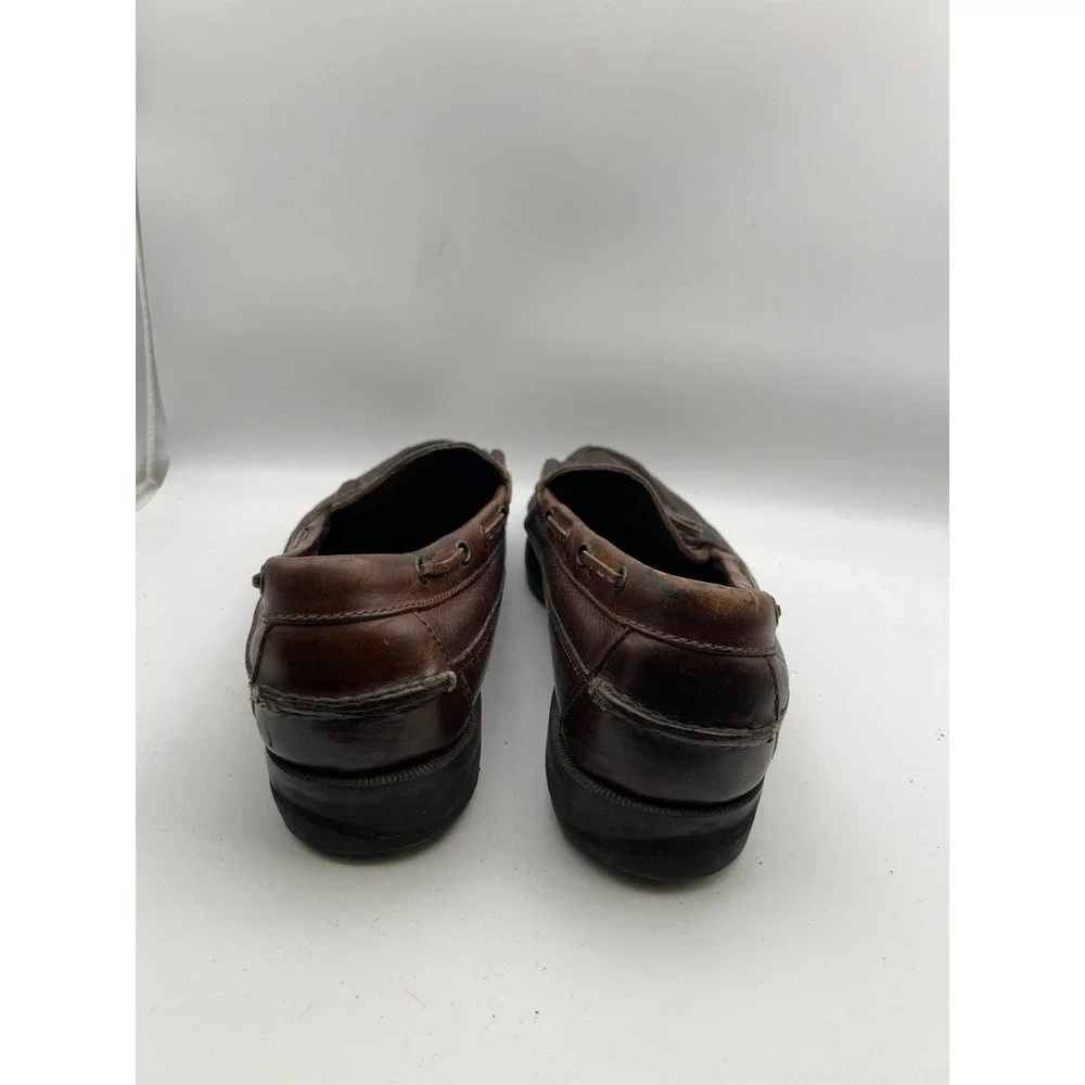 Sperry Top-Sider Mens Brown Leather Kiltie Tassel Loafers Boat Shoes 11M 0673418